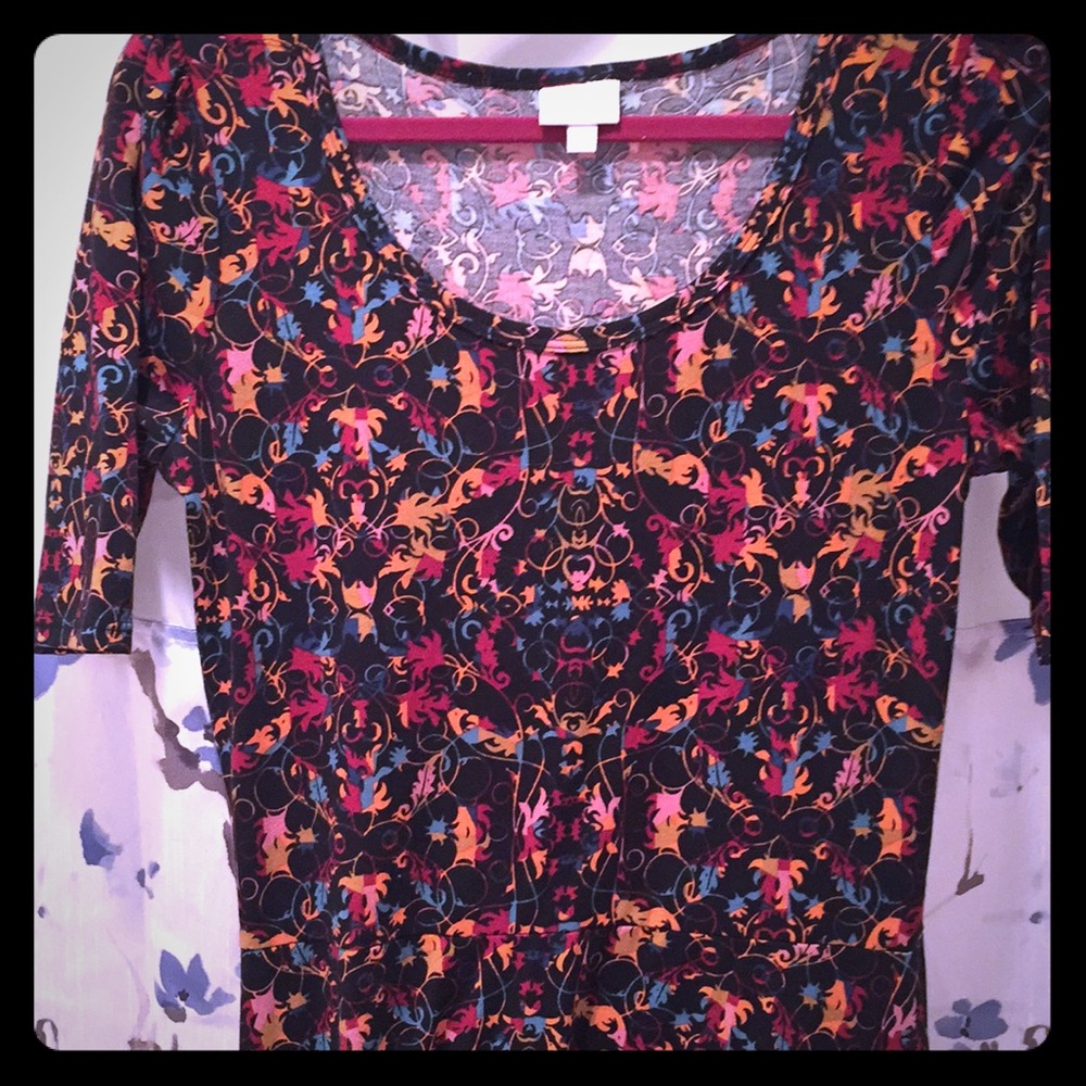 LulaRoe full length Ana dress size large